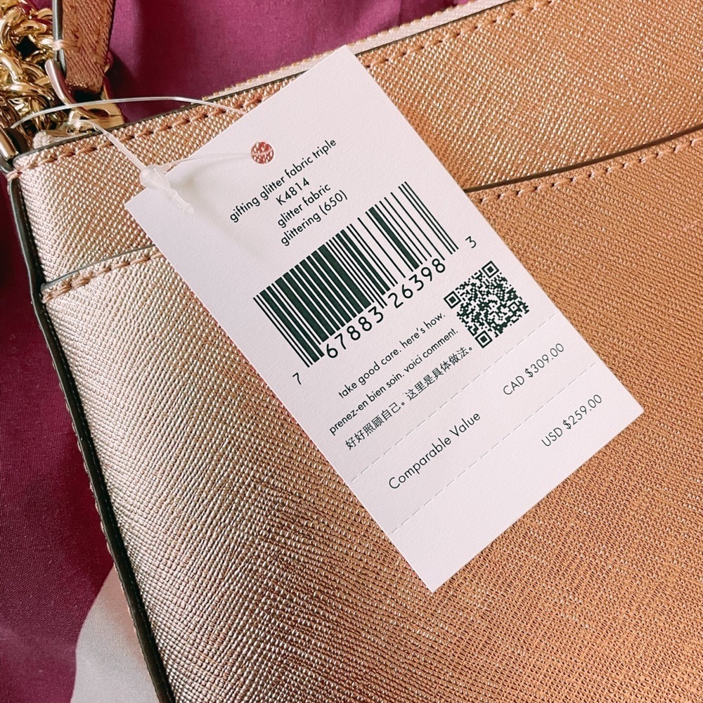 Kate Spade Gold Shimmer Crossbody - Picture 4 of 4